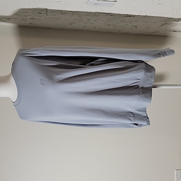 Fila Sweatshirt Top Pullover Long Sleeve Crew Neck Pockets Blue Fog Comfy XXL - Picture 4 of 15